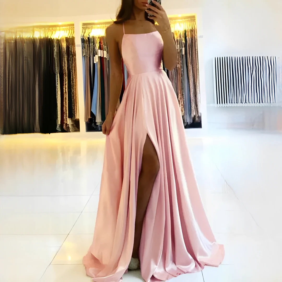 Shamcy - Robe Élégante Maxi à Fente - Image 3