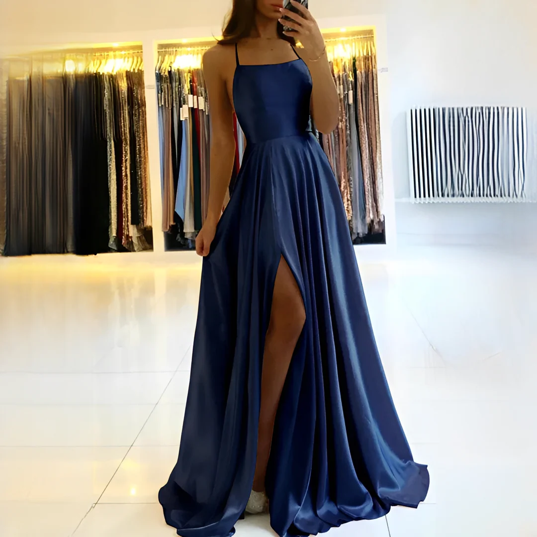 Shamcy - Robe Élégante Maxi à Fente - Image 6