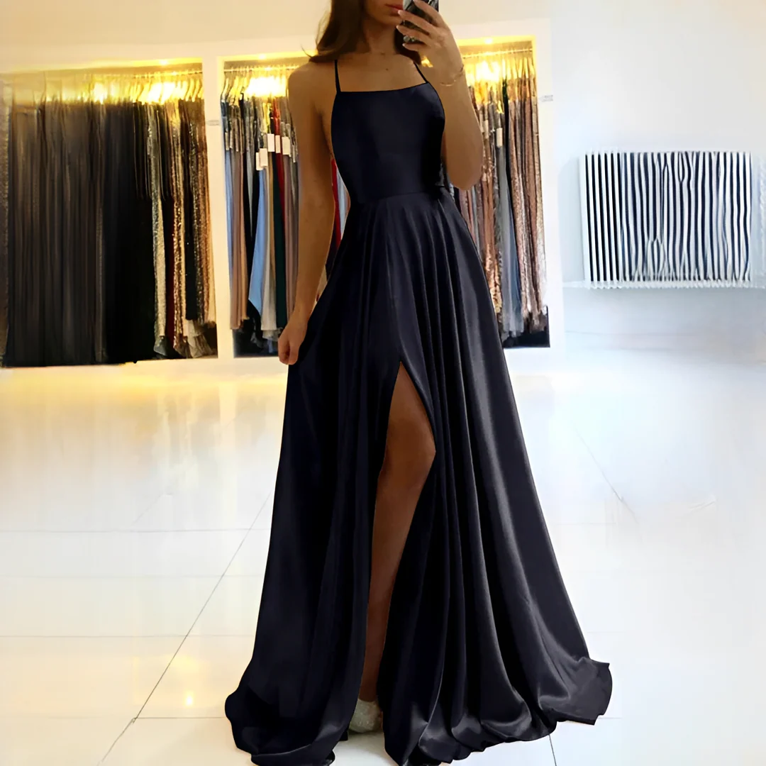 Shamcy - Robe Élégante Maxi à Fente - Image 7