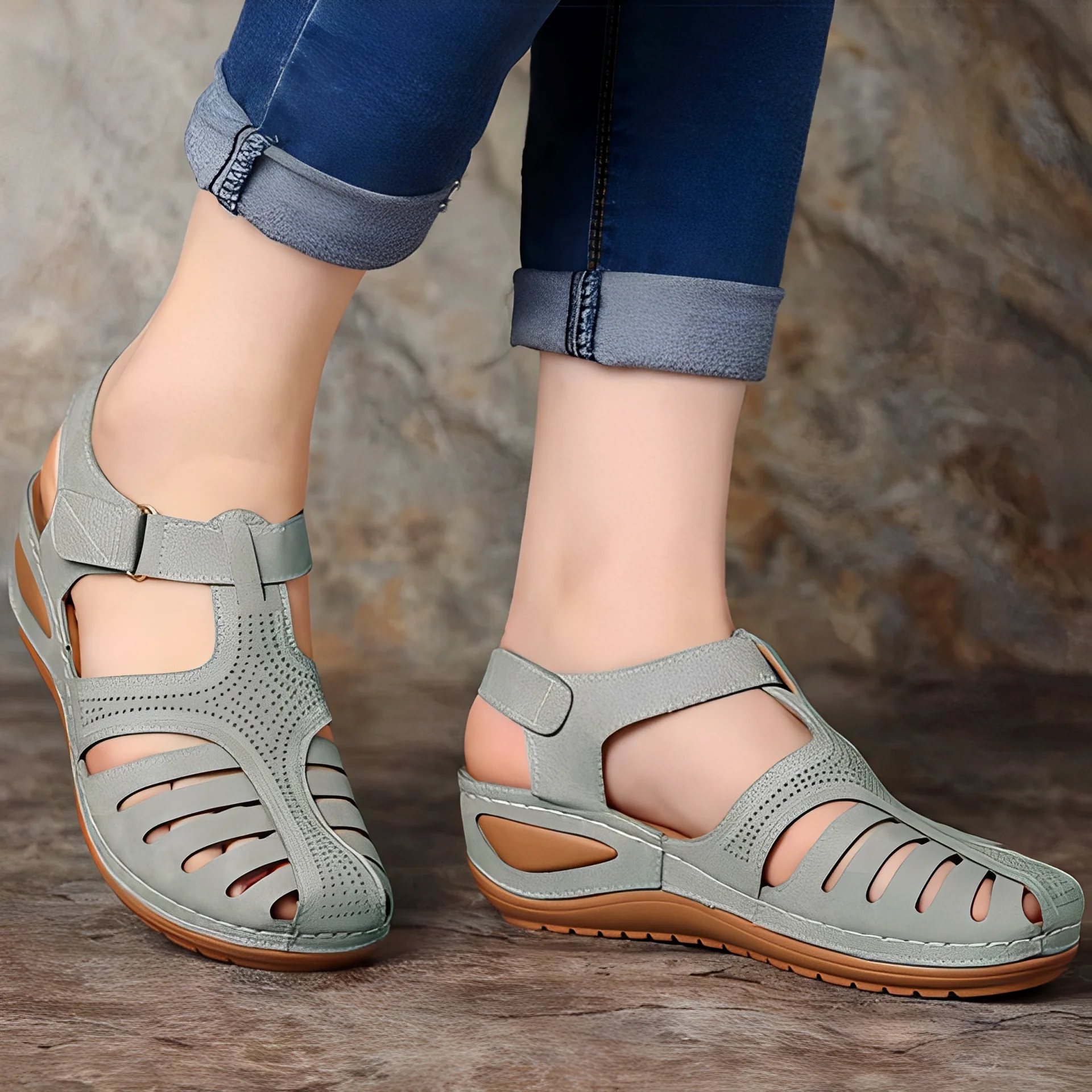 Sheena – Sandales Confort Romaines Femme - Image 3