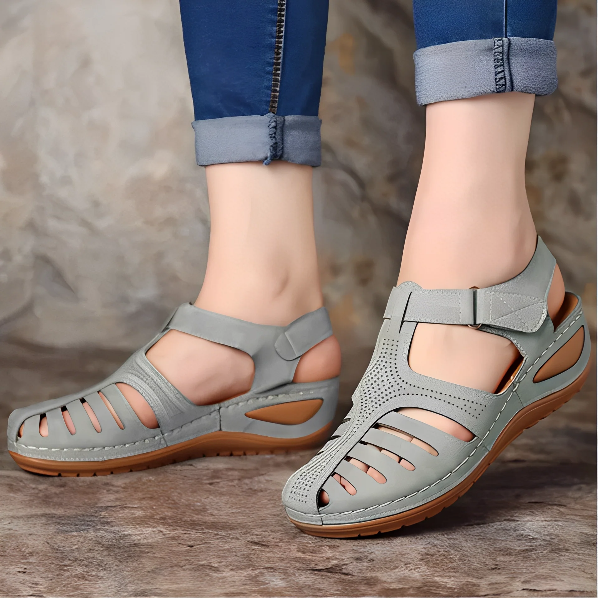 Sheena – Sandales Confort Romaines Femme - Image 5