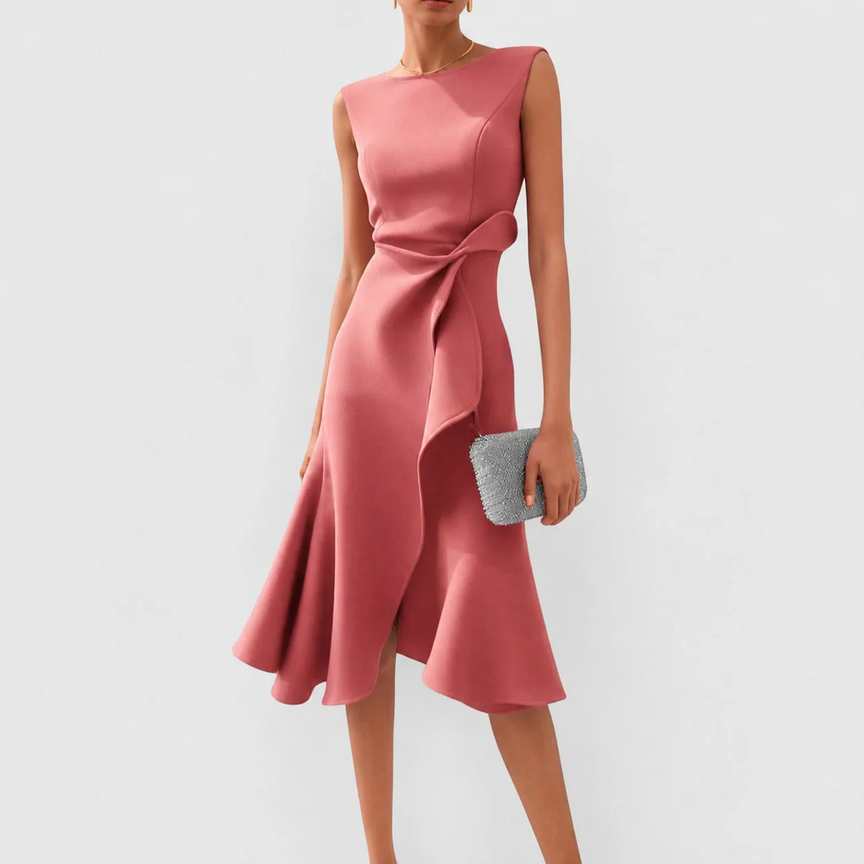 Stella - Robe Midi Chic sans Manches - Image 5