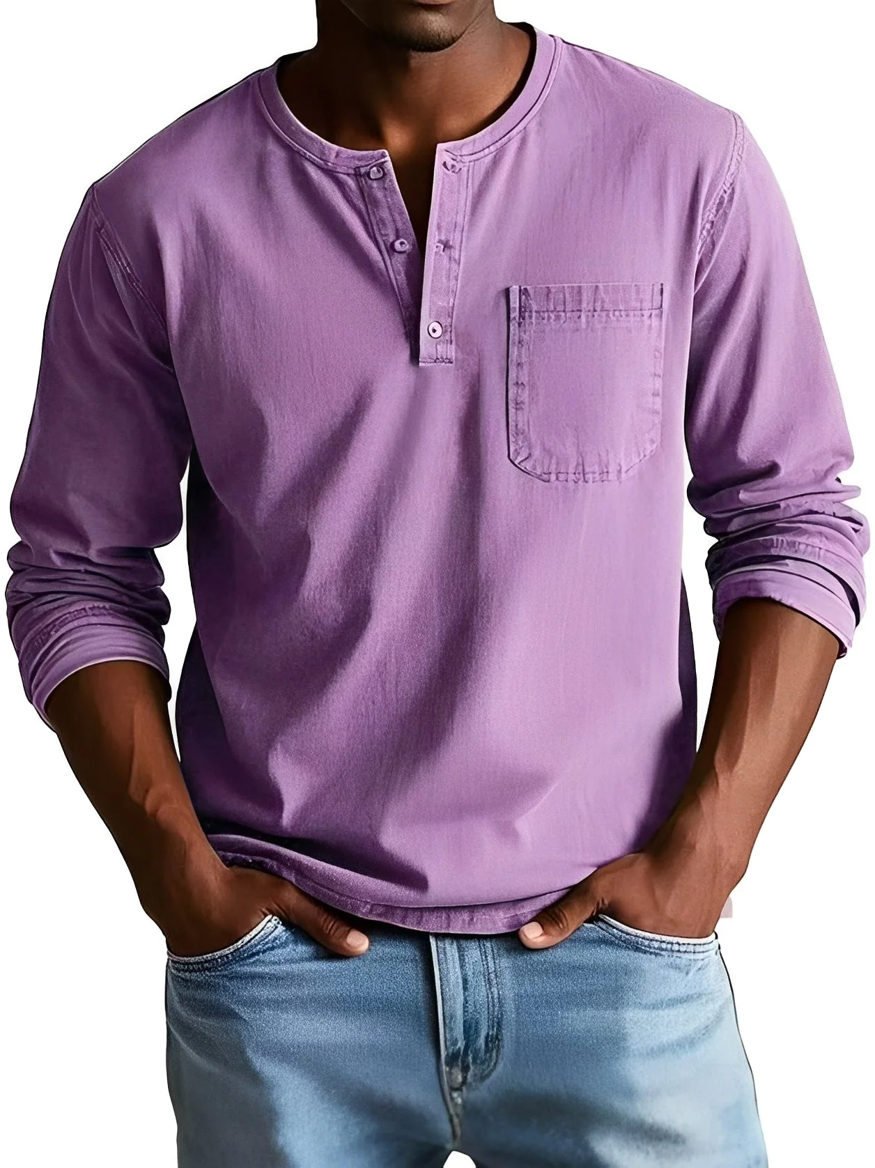 Steve - Chemise à manches longues décontractée pour hommes - Image 3