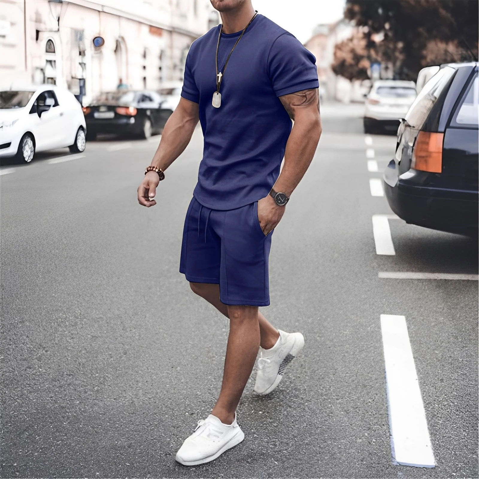 Stevie - Ensemble Deux Pièces Homme - pour Tenue de Loisirs Décontractée - Image 6
