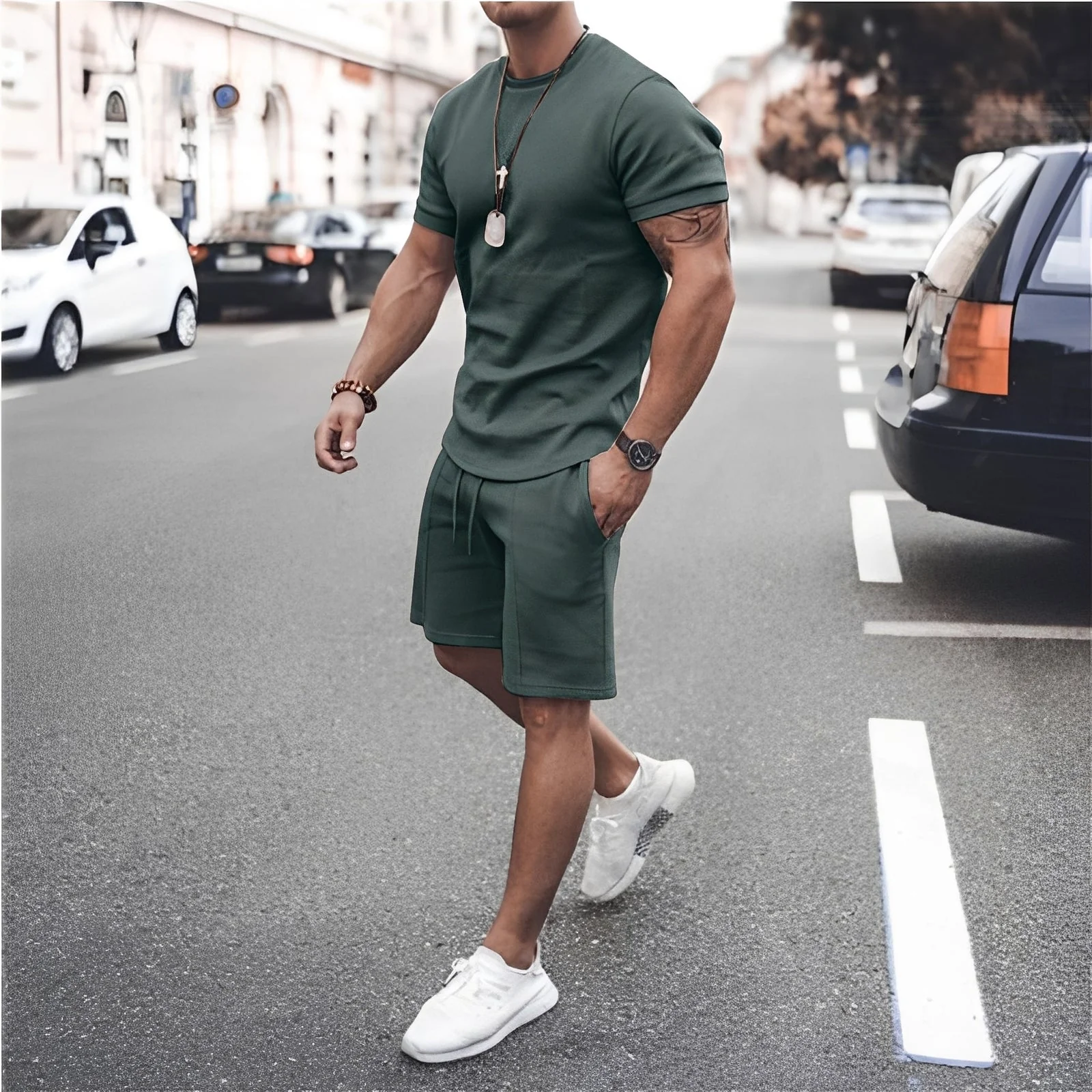 Stevie - Ensemble Deux Pièces Homme - pour Tenue de Loisirs Décontractée - Image 7