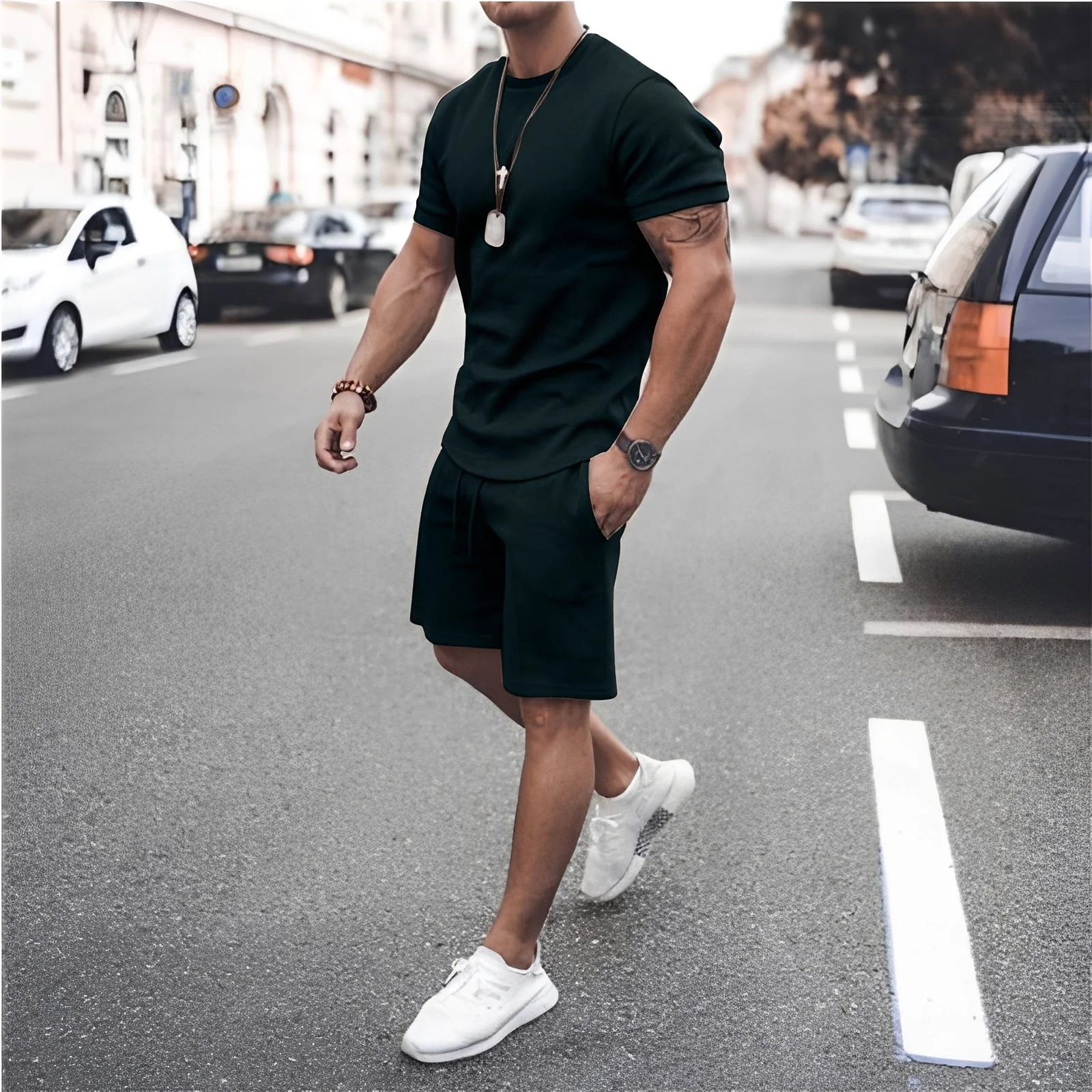 Stevie - Ensemble Deux Pièces Homme - pour Tenue de Loisirs Décontractée - Image 8