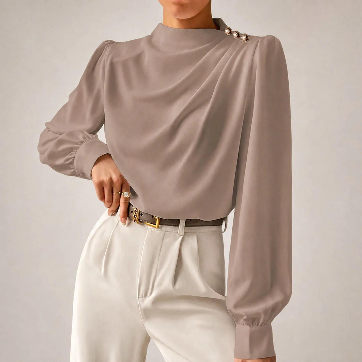 Susan - Blouse Élégante à Coupe Ample - Image 2