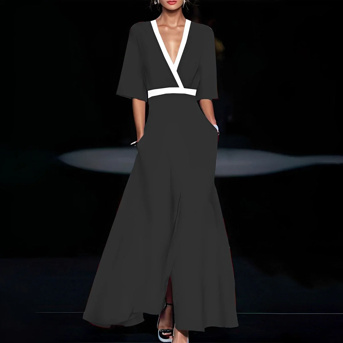 Susan - Élégante robe à manches courtes pour femmes - Image 5