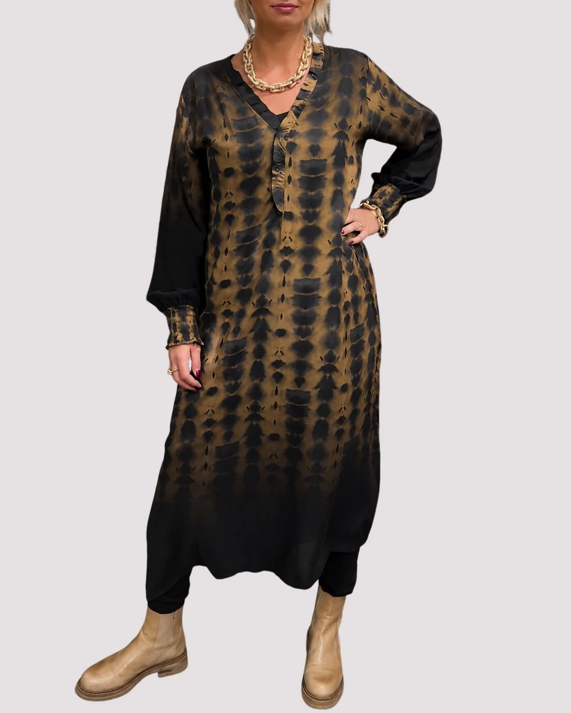 Susie - Robe Élégante à Manches Longues
