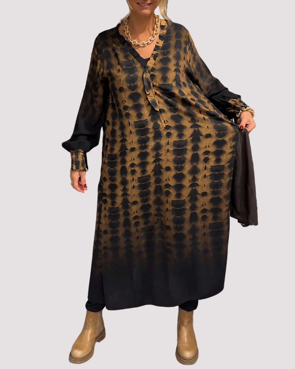Susie - Robe Élégante à Manches Longues - Image 3
