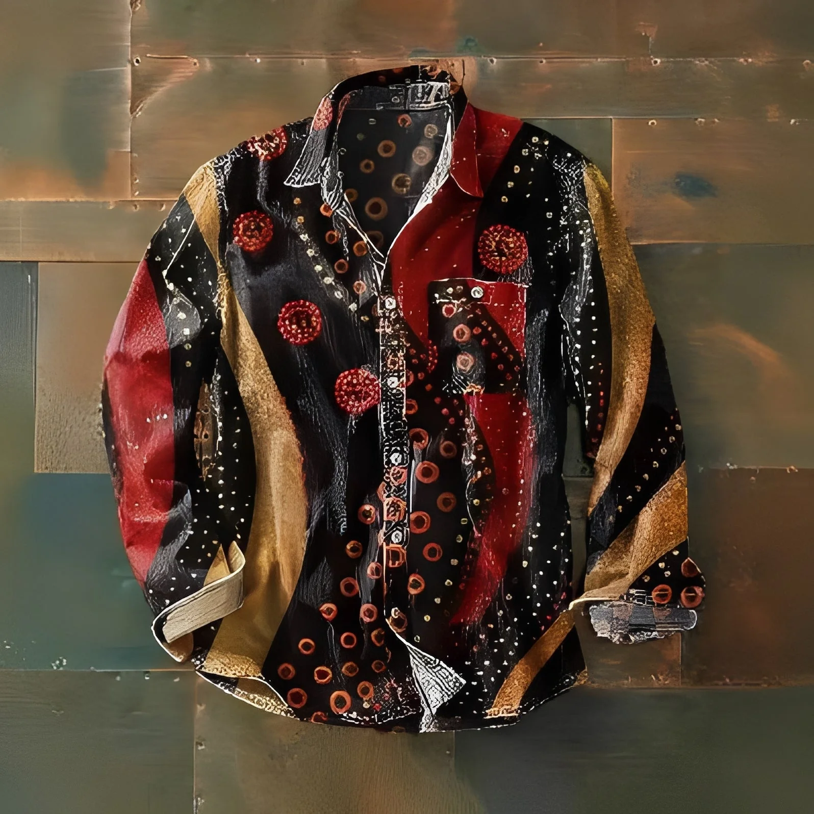 Sybille - chemises vintage à motifs pour hommes - Image 4