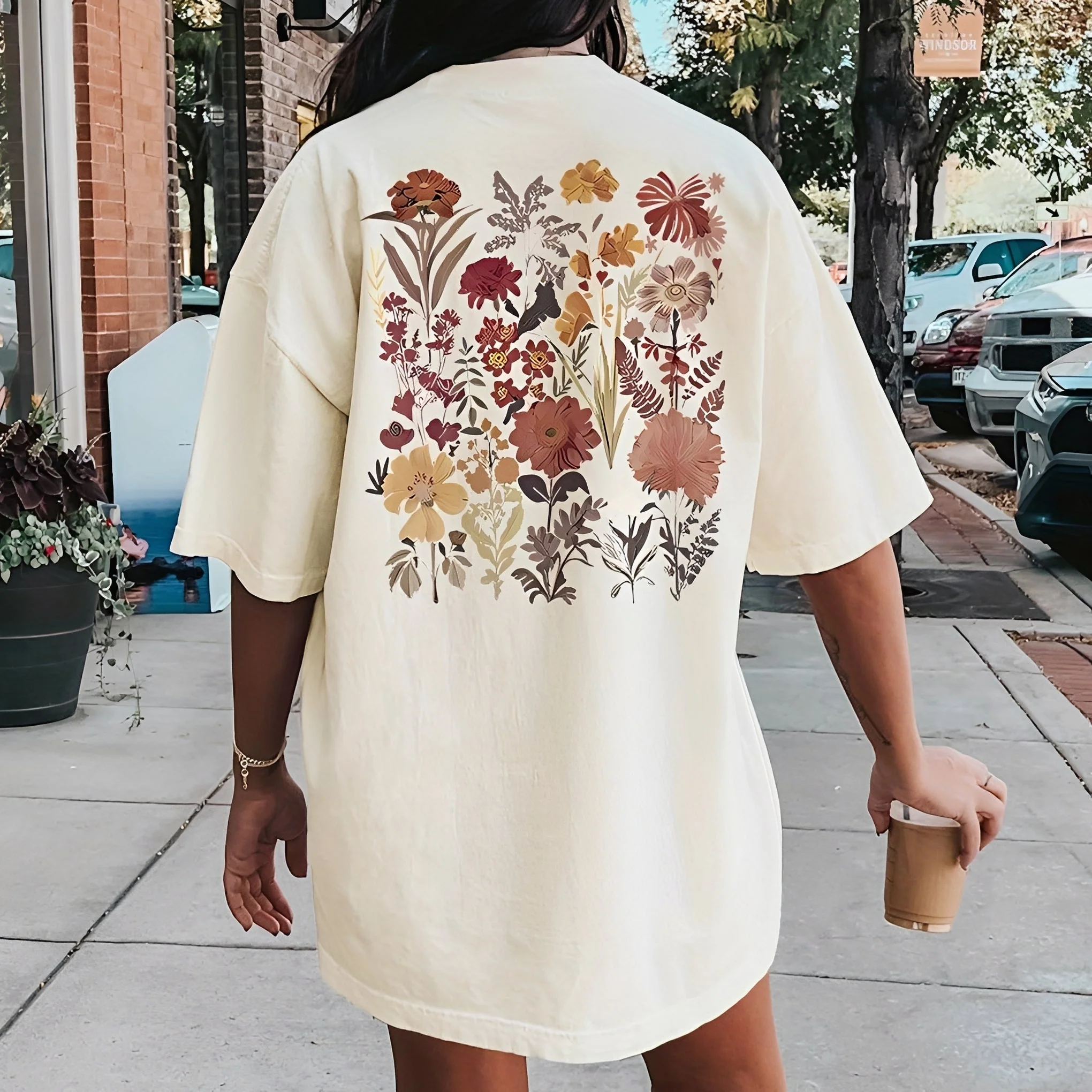 Thea - T-shirt élégant avec imprimé floral - Image 2