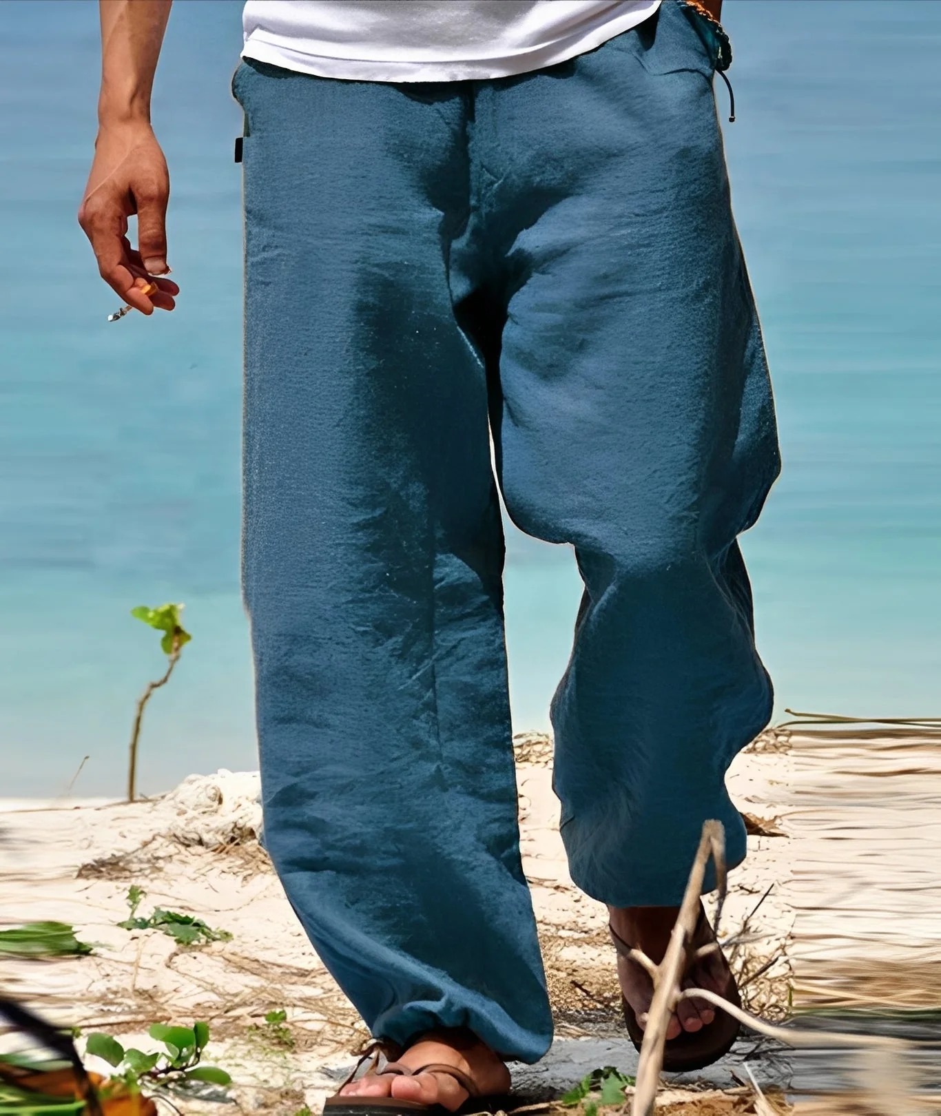 Theo - Pantalon Homme - pour Promenades Ensoleillées en Plein Air - Image 5