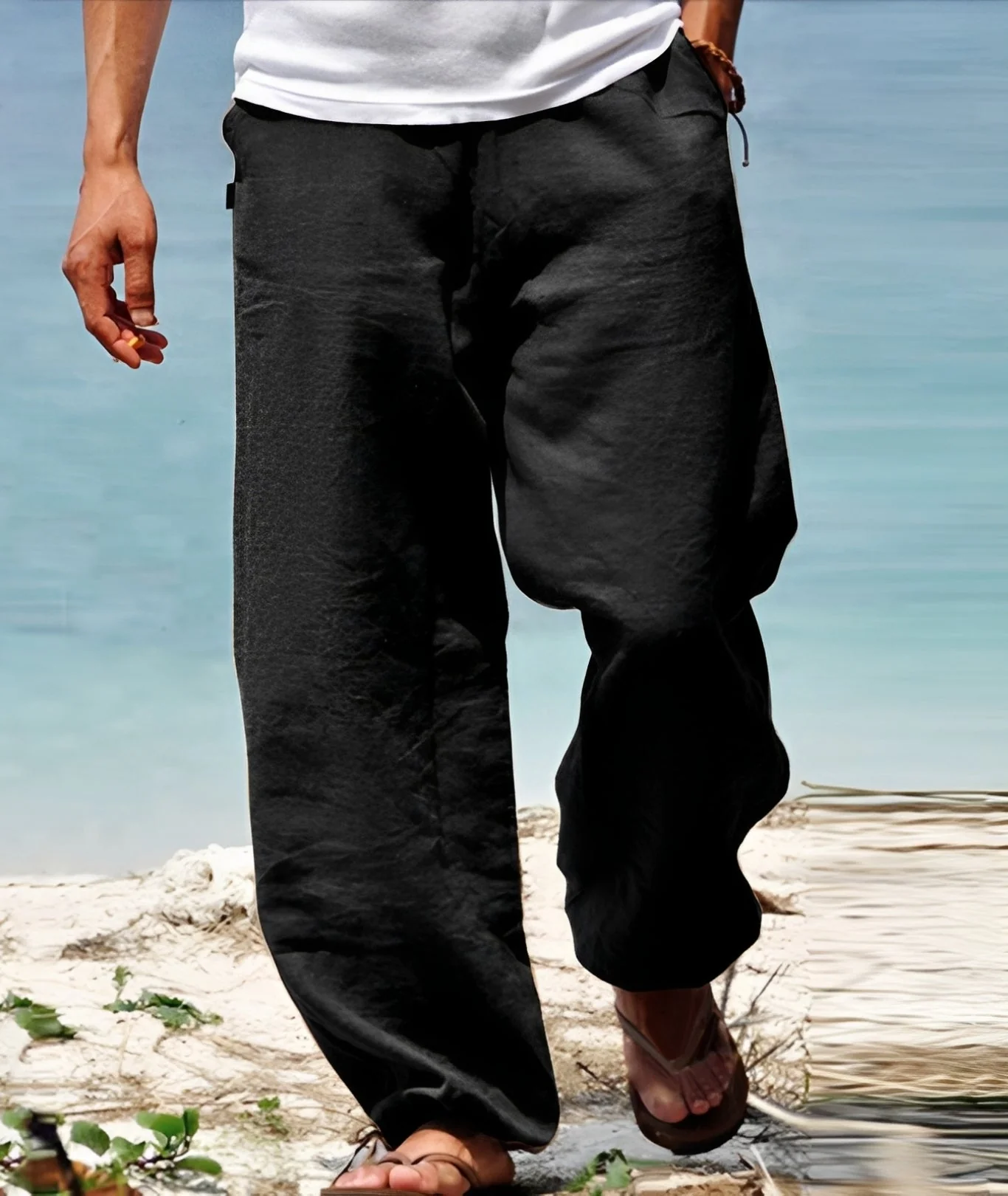 Theo - Pantalon Homme - pour Promenades Ensoleillées en Plein Air - Image 6