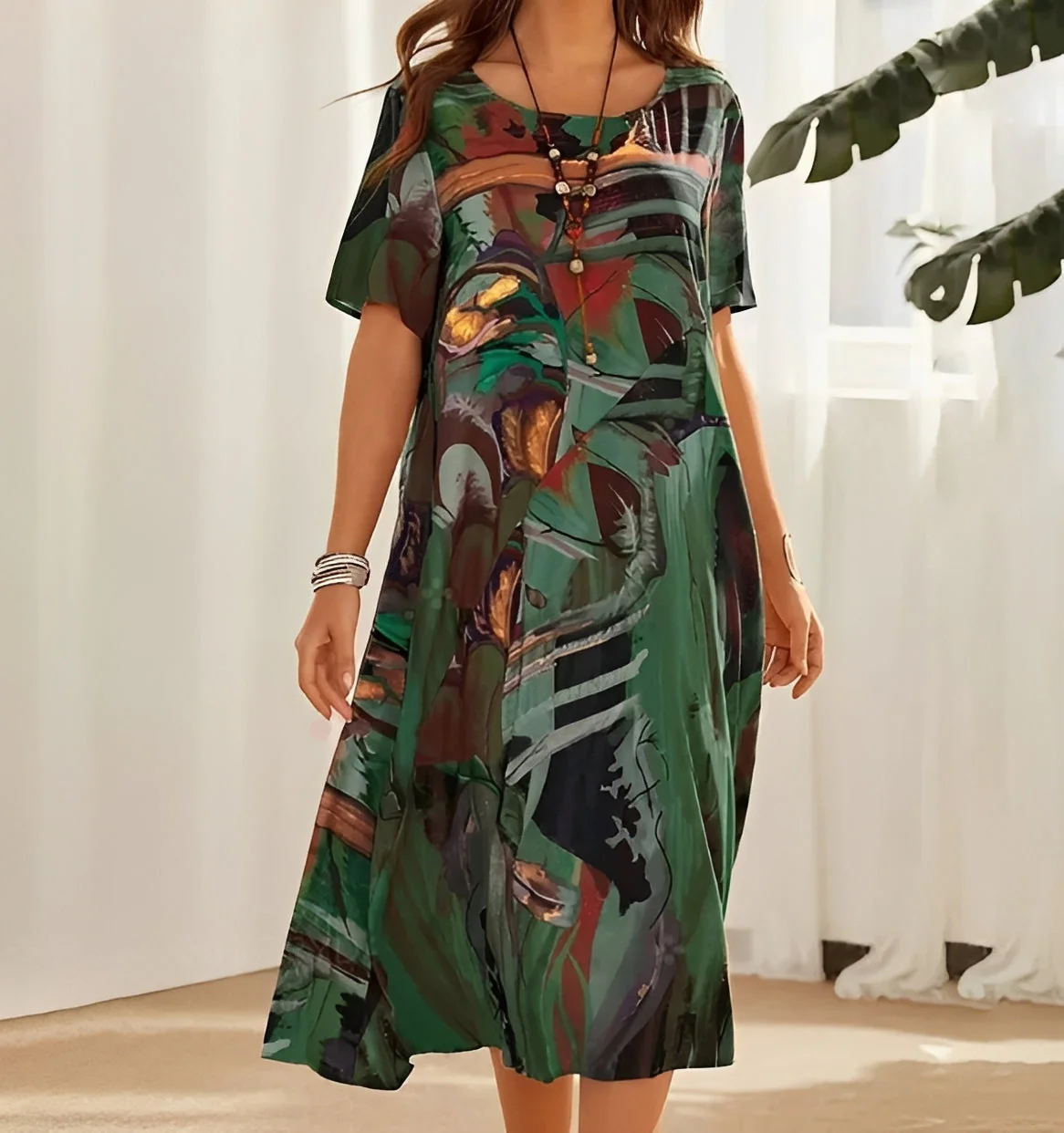 Theresa - Robe décontractée imprimée pour femmes