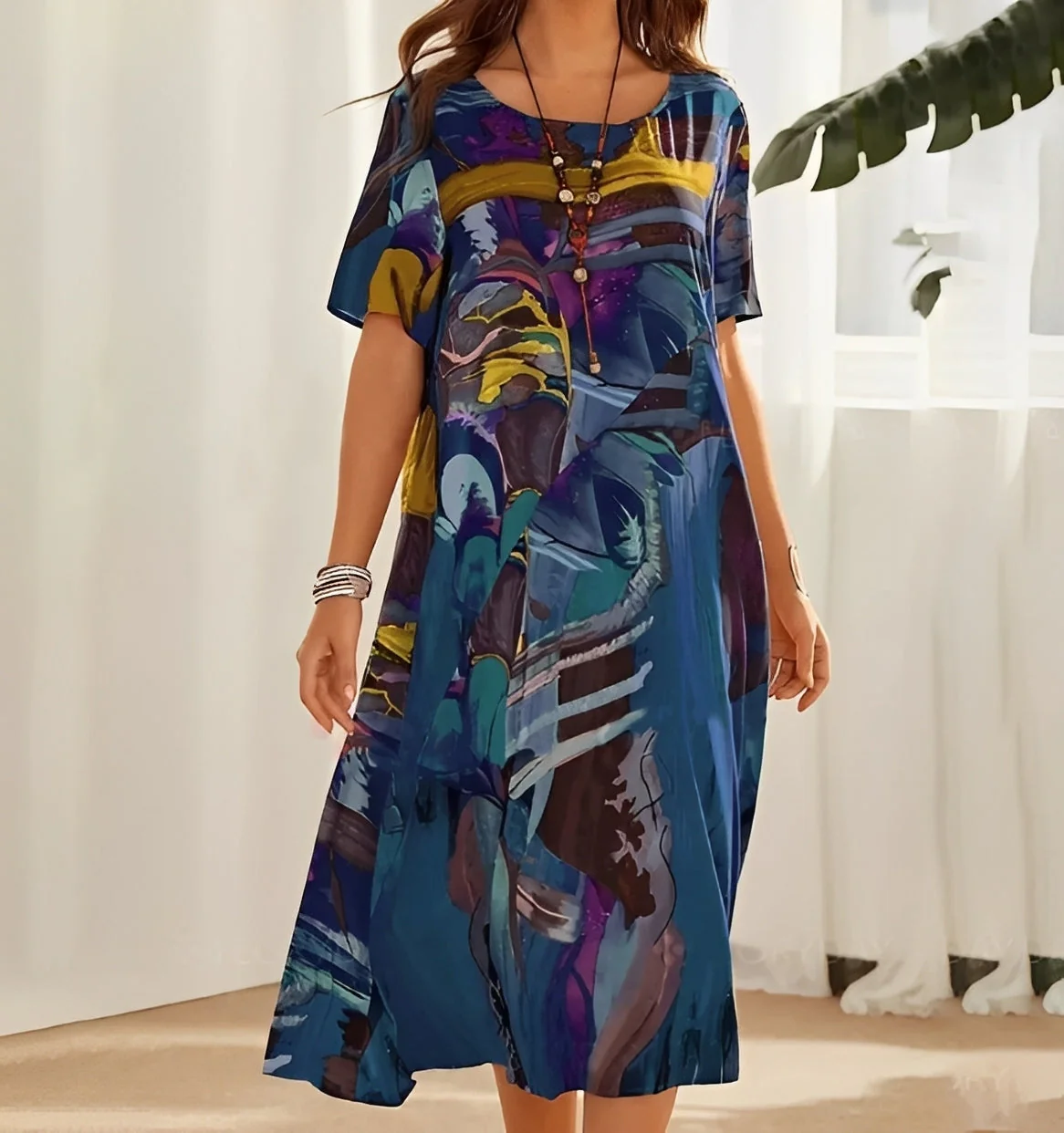 Theresa - Robe décontractée imprimée pour femmes - Image 2
