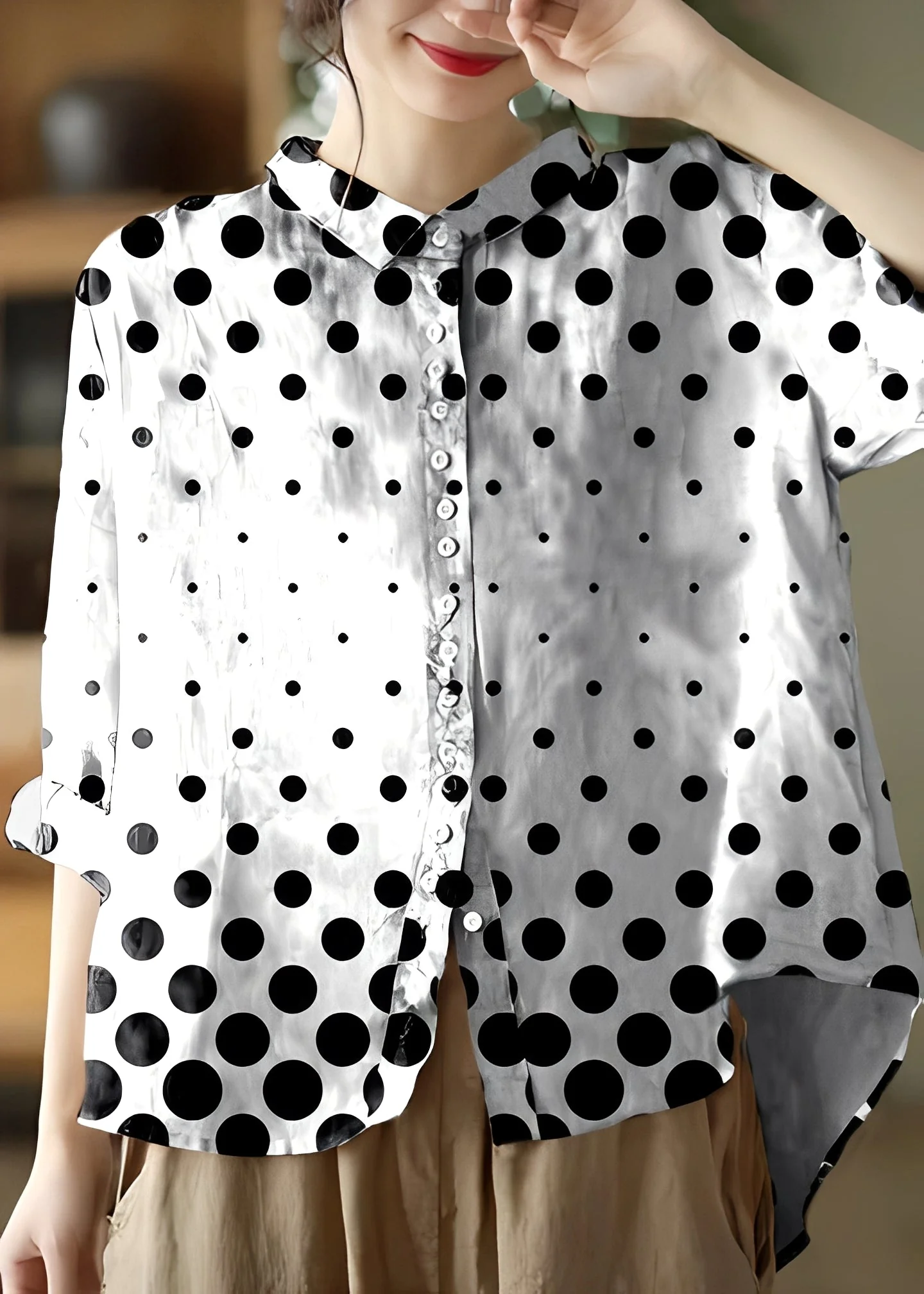 Tianna - Chemisier classique à manches longues pour femmes