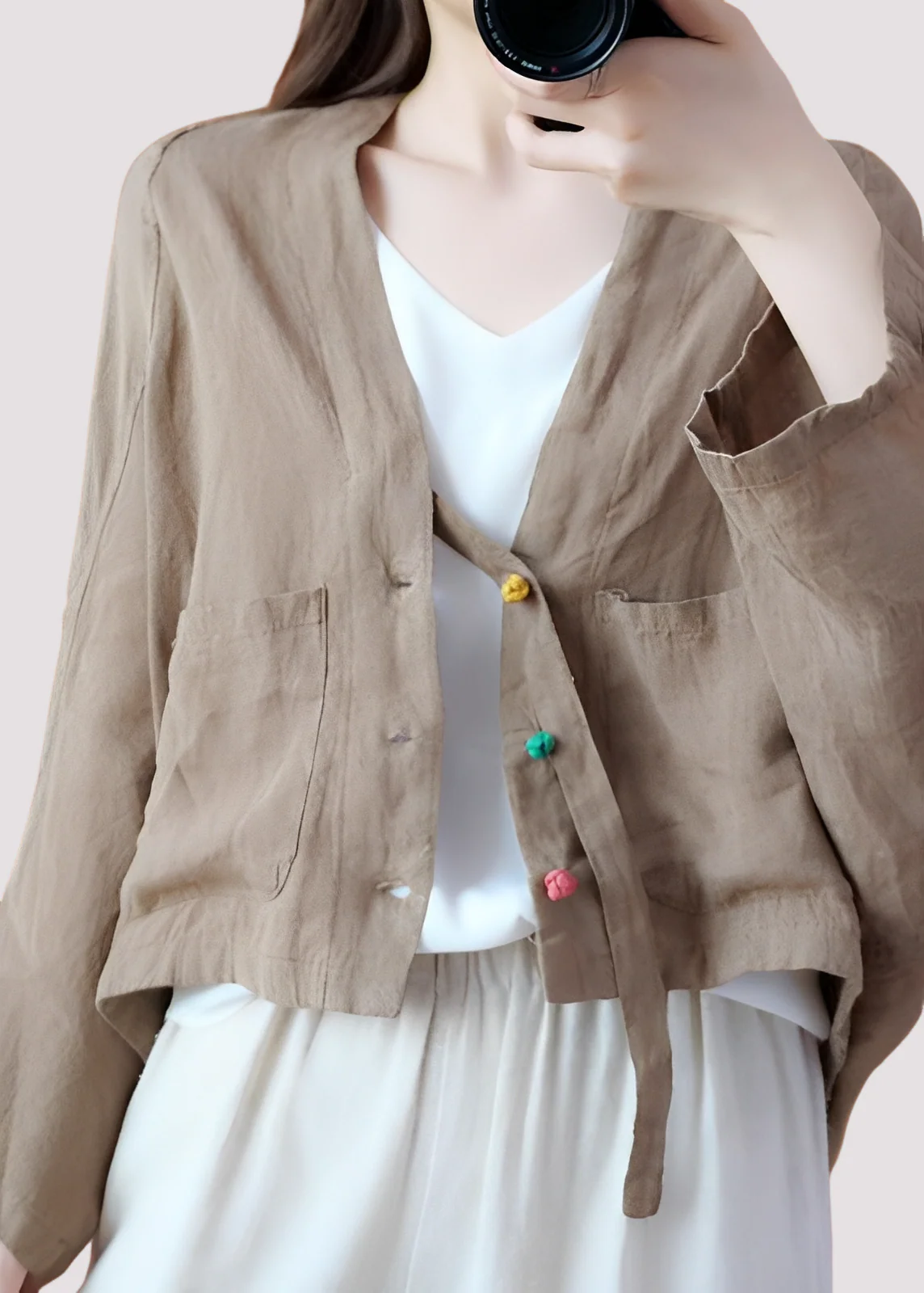 Tilly - Cardigan ample décontracté avec poches pour femmes - Image 4
