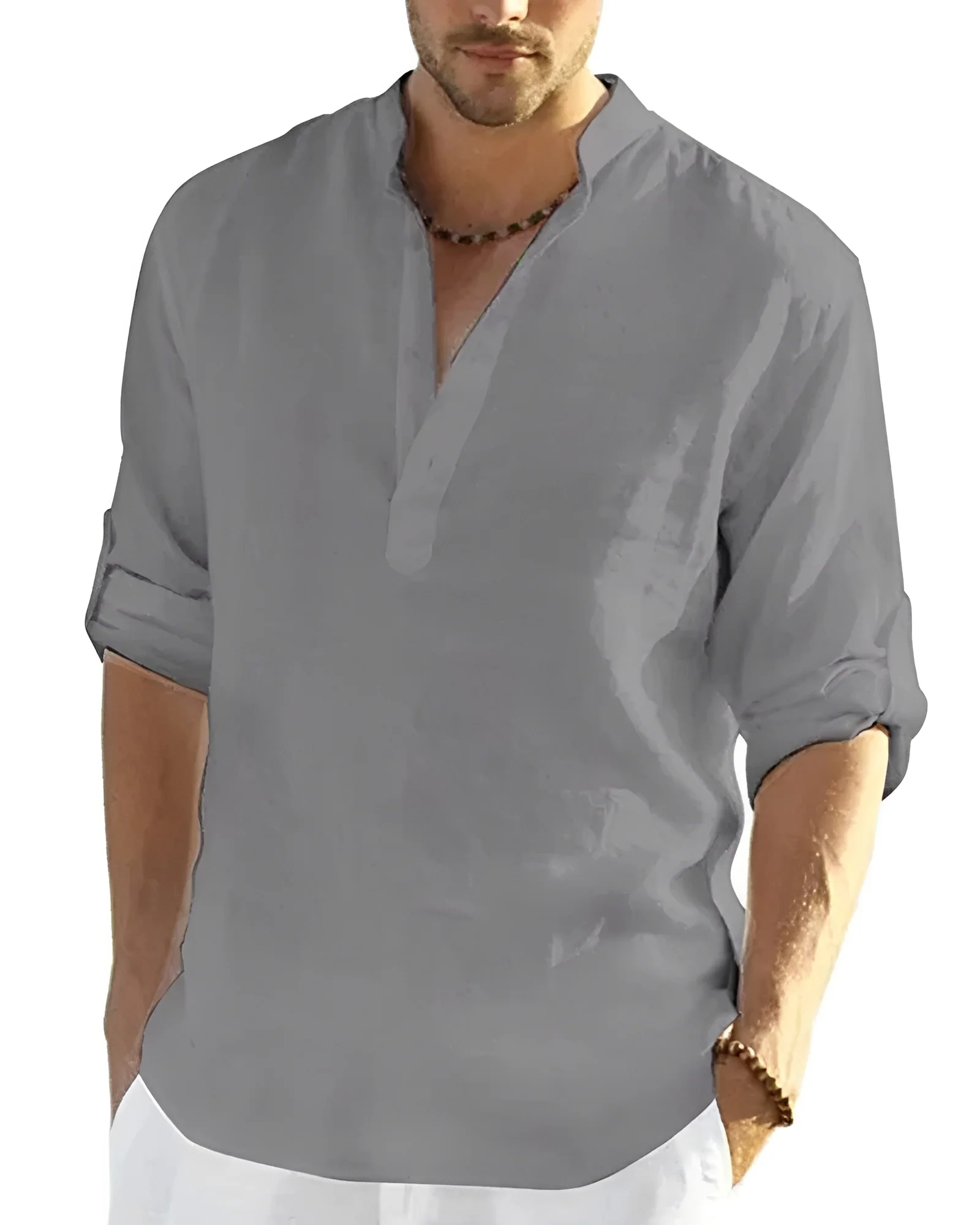 Tristan - Chemise agréable à col en V - Image 7