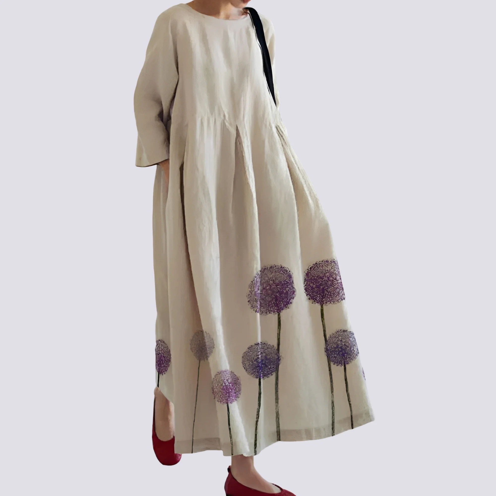 Veronica - Robe ample avec poches pour femmes - Image 3
