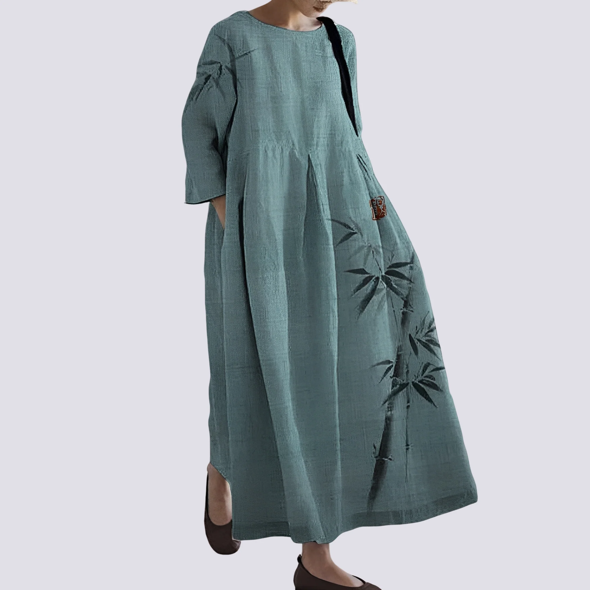 Veronica - Robe ample avec poches pour femmes - Image 4