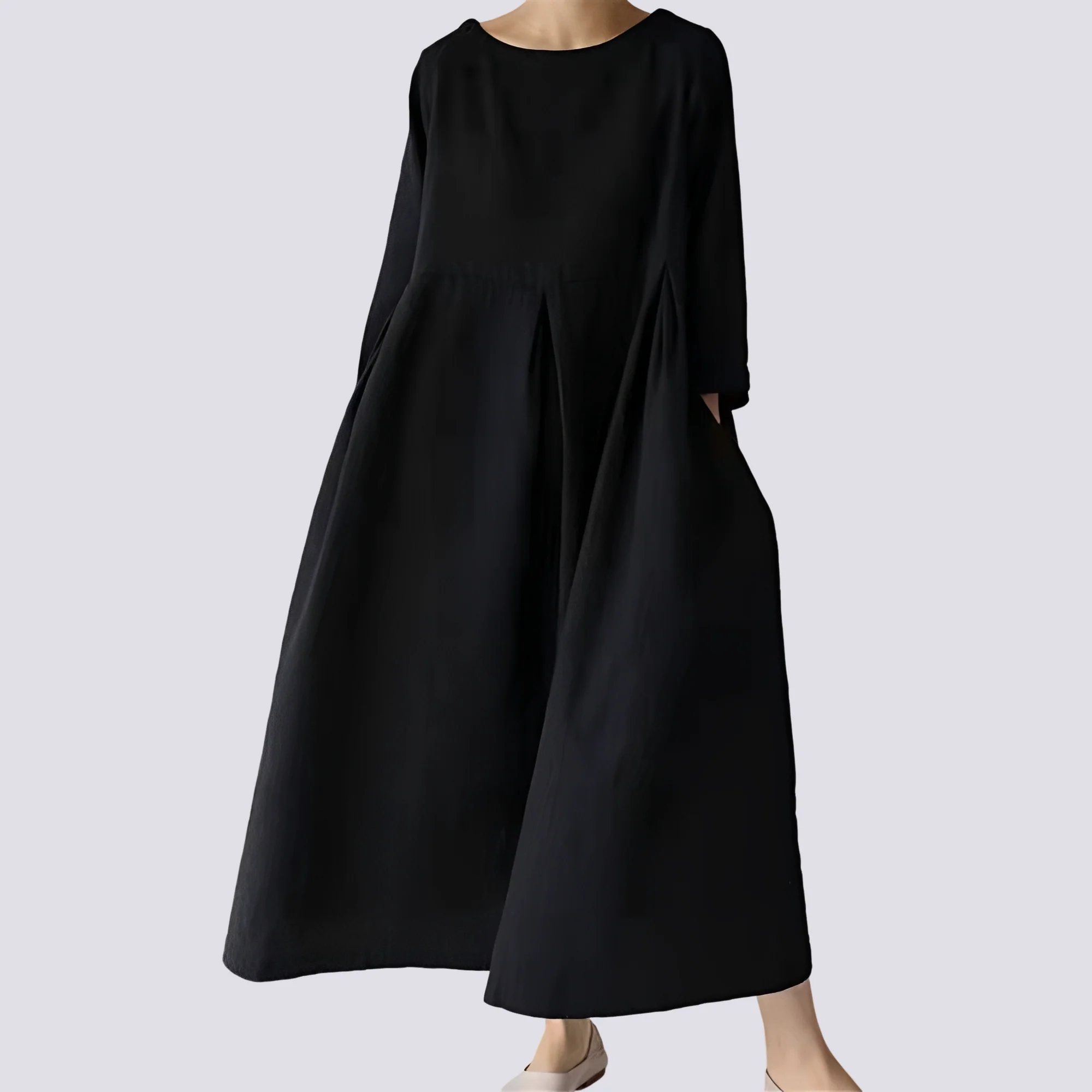 Veronica - Robe ample avec poches pour femmes - Image 6