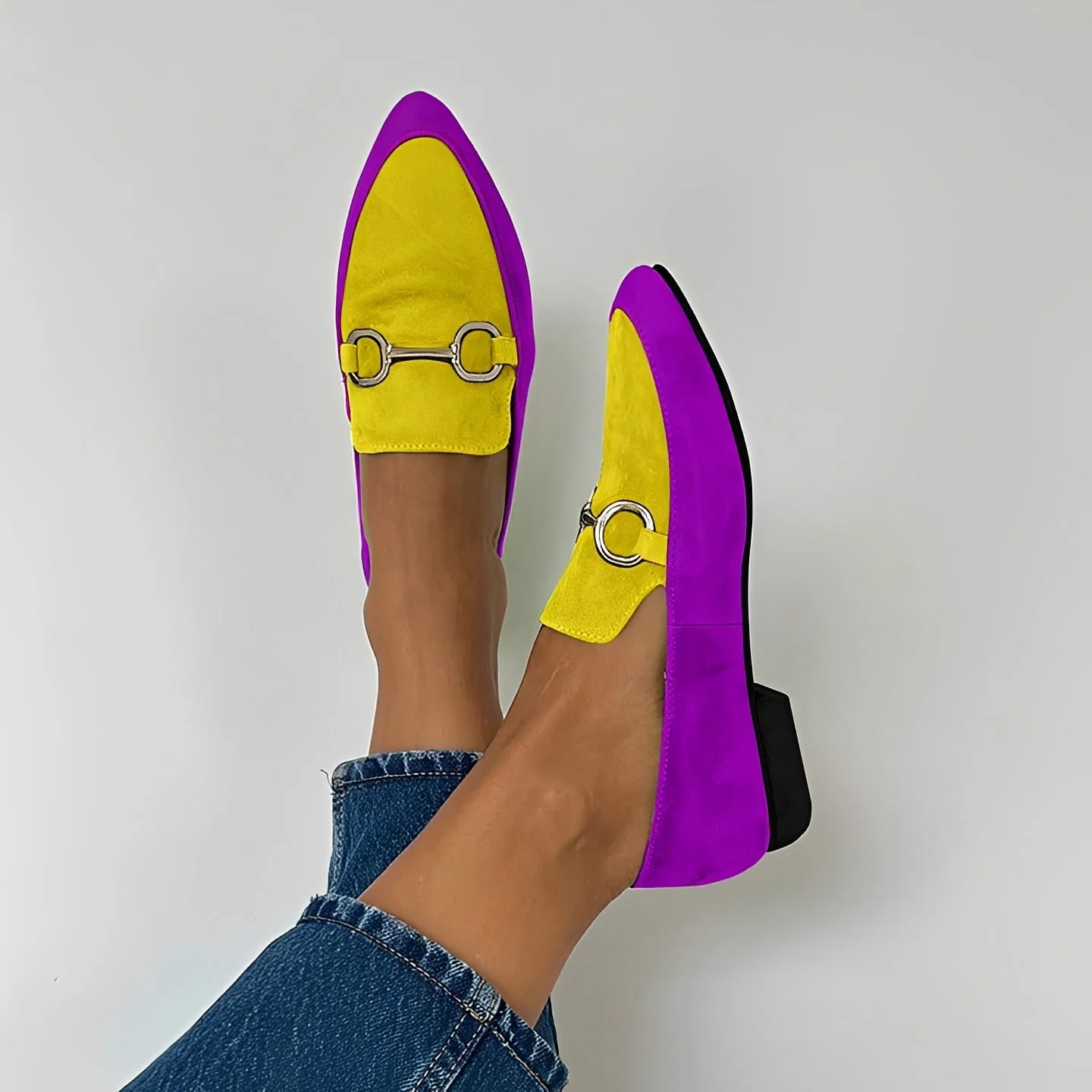 Vinnie - Mocassins Pointus Colorés et Élégants