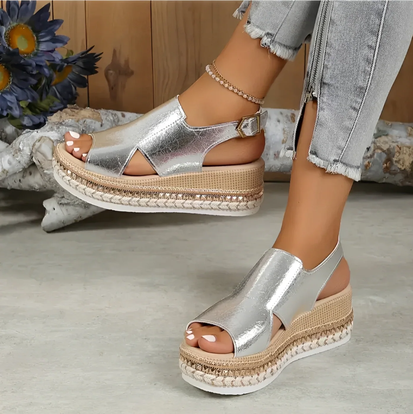 Yeshaine - Sandales à la mode pour femmes - Image 2