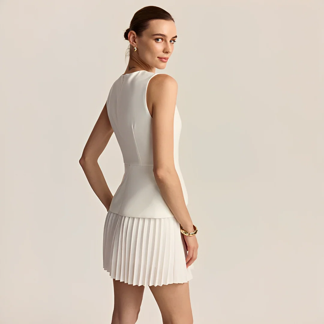 Zetian - Robe courte plissée - Image 2