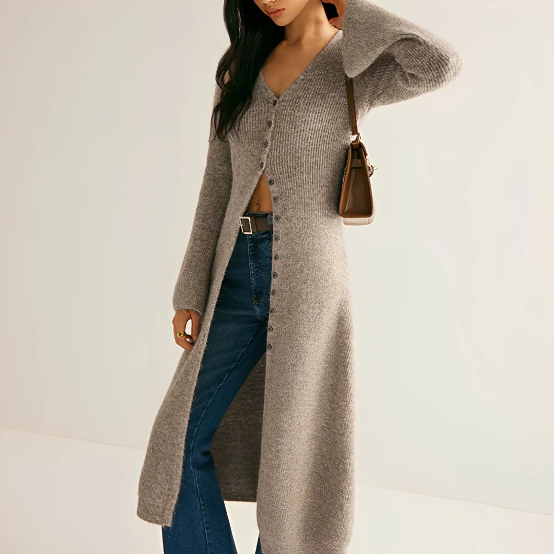 Zoey - Robe chic col en V - Image 3