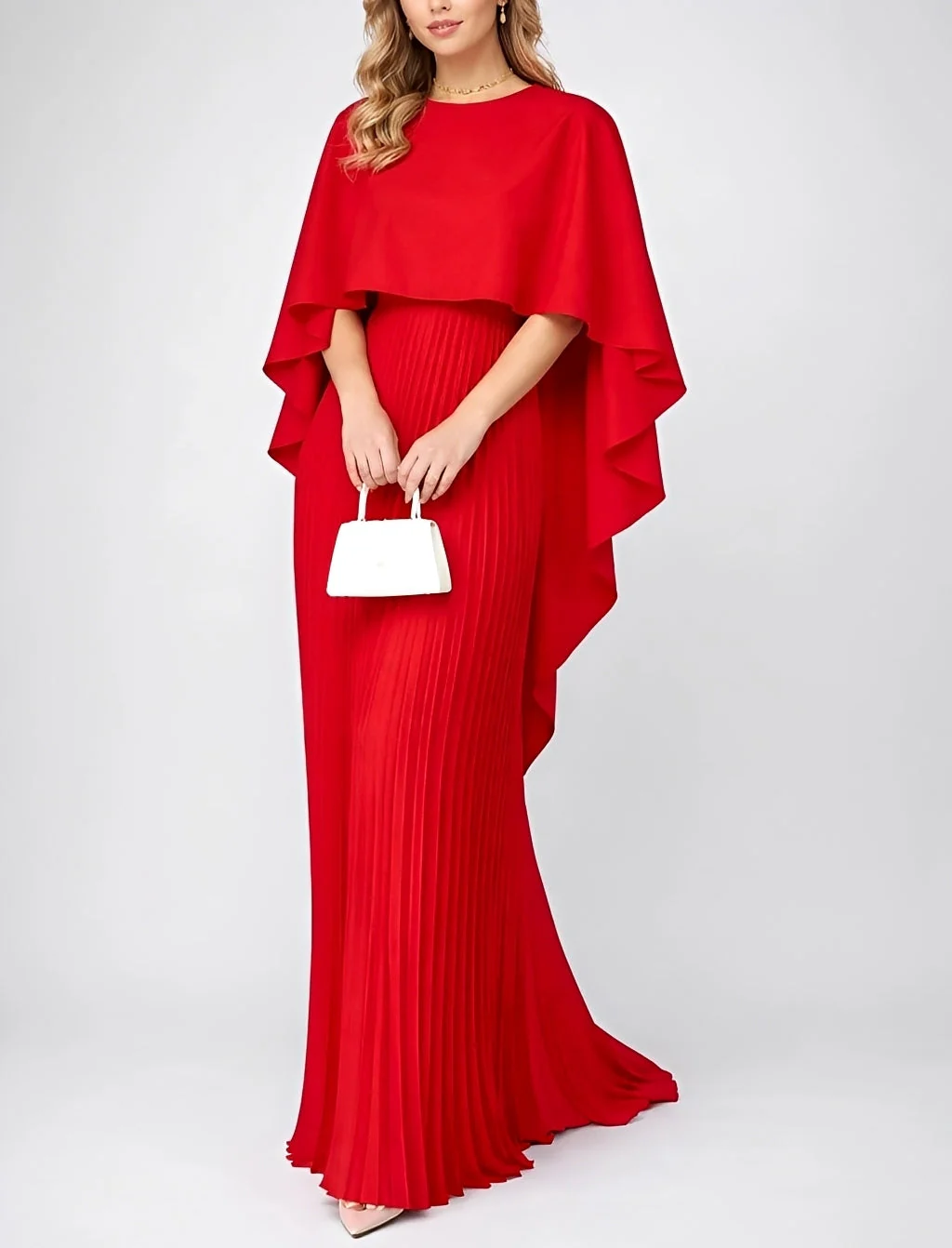 Zuzanna - Robe Maxi Plissée en Chiffon Élégante - Image 4